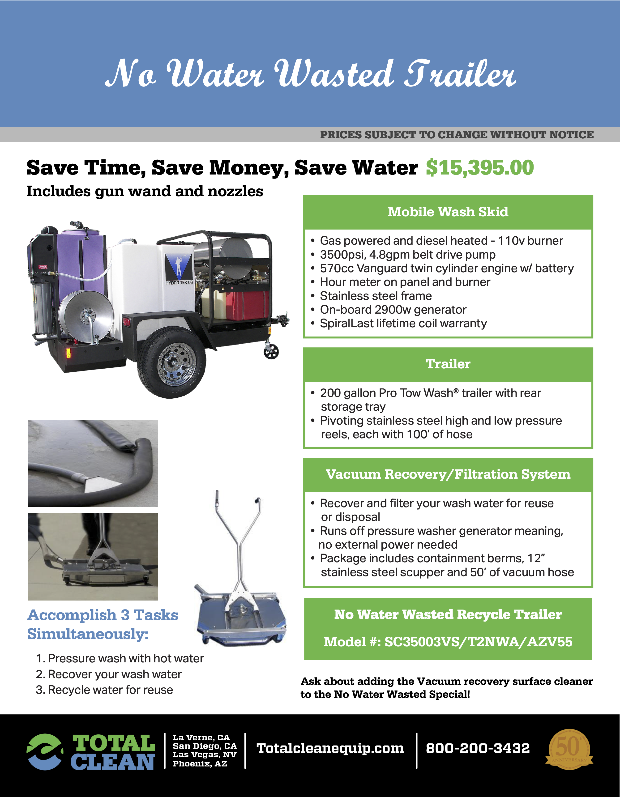 hot water pressure washer special
